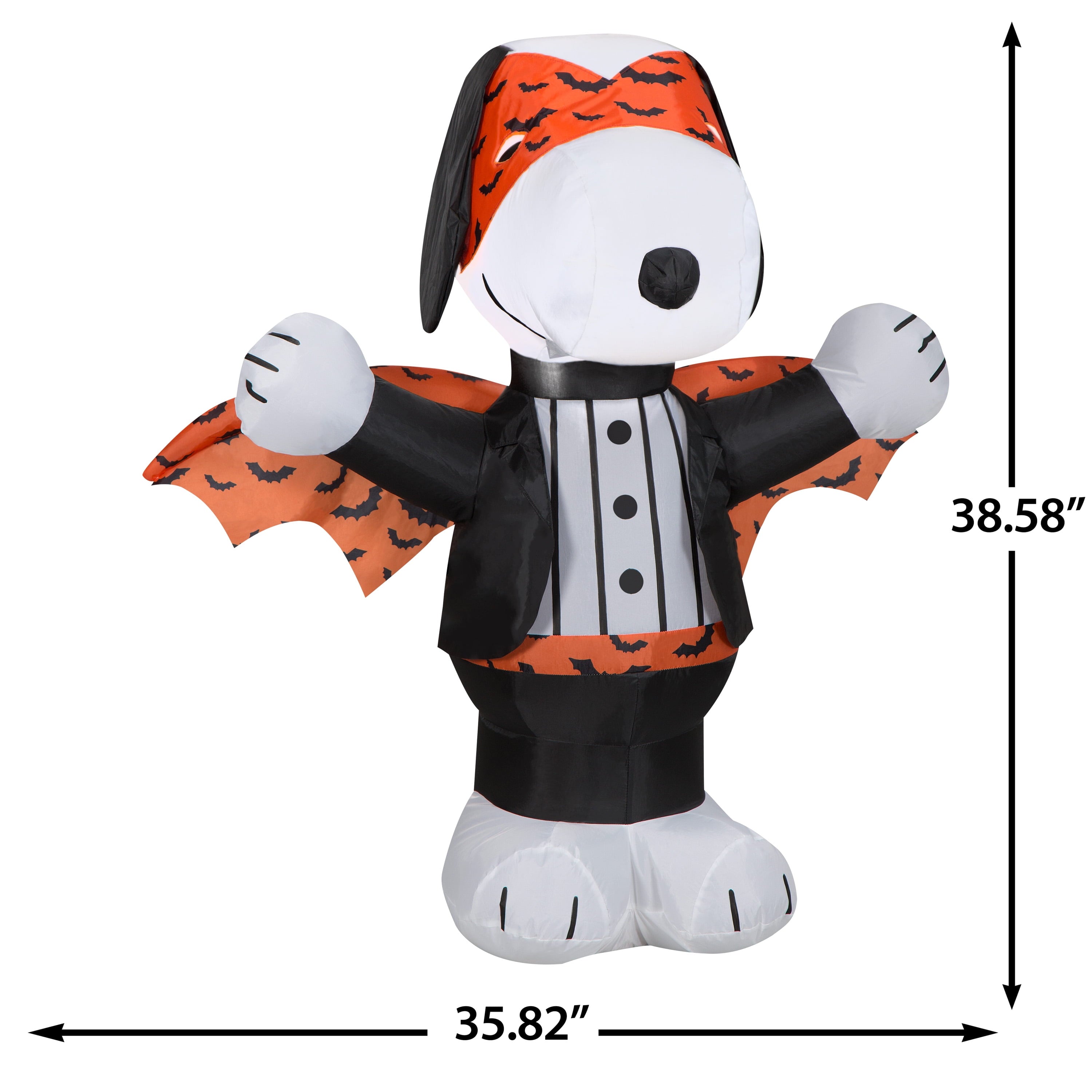 Airblown Inflatable 3 Ft Airblown Inflatable Snoopy as Vampire