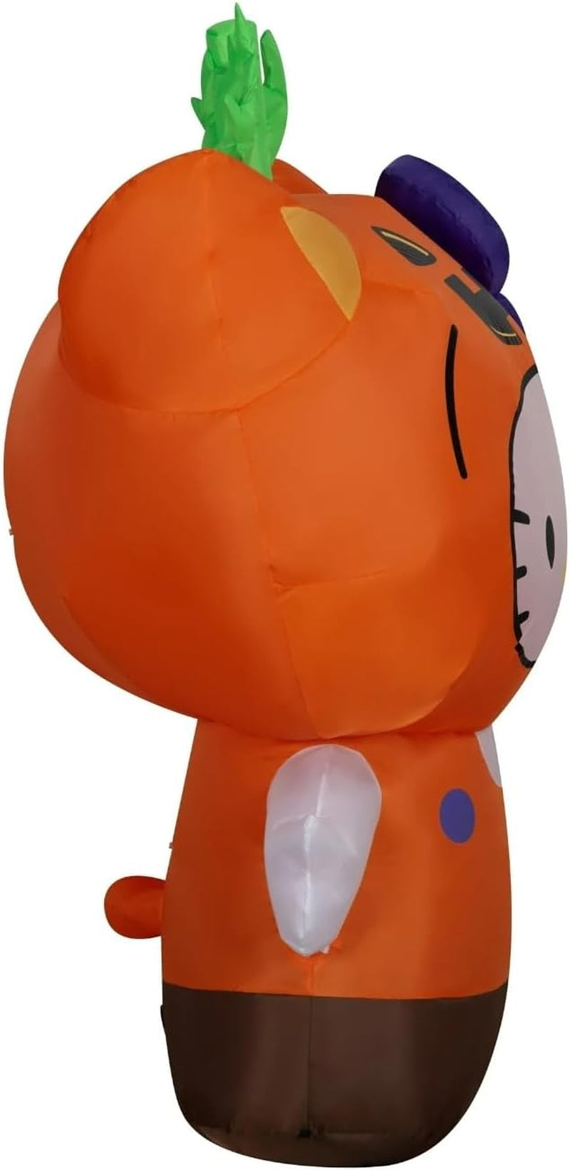 Halloween Hello Kitty in Pumpkin Suit Yard Inflatable with LED Lighting, 5 Ft - Seasonal Indoor/Outdoor Decor