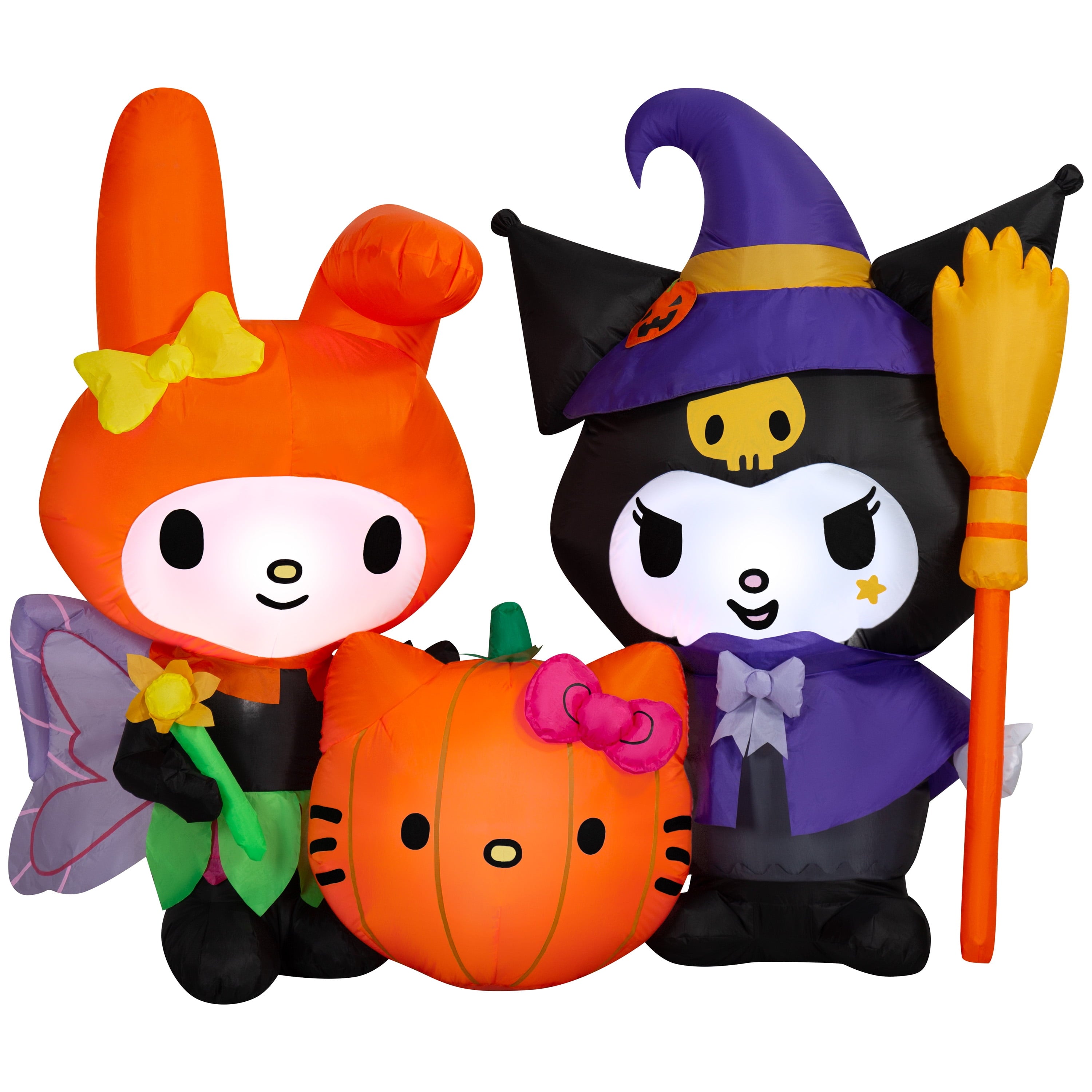 Halloween Airblown Yard Inflatables Kuromi and My Melody 77.95 in X 37.40 in X 62.99 in 4.49 Lb