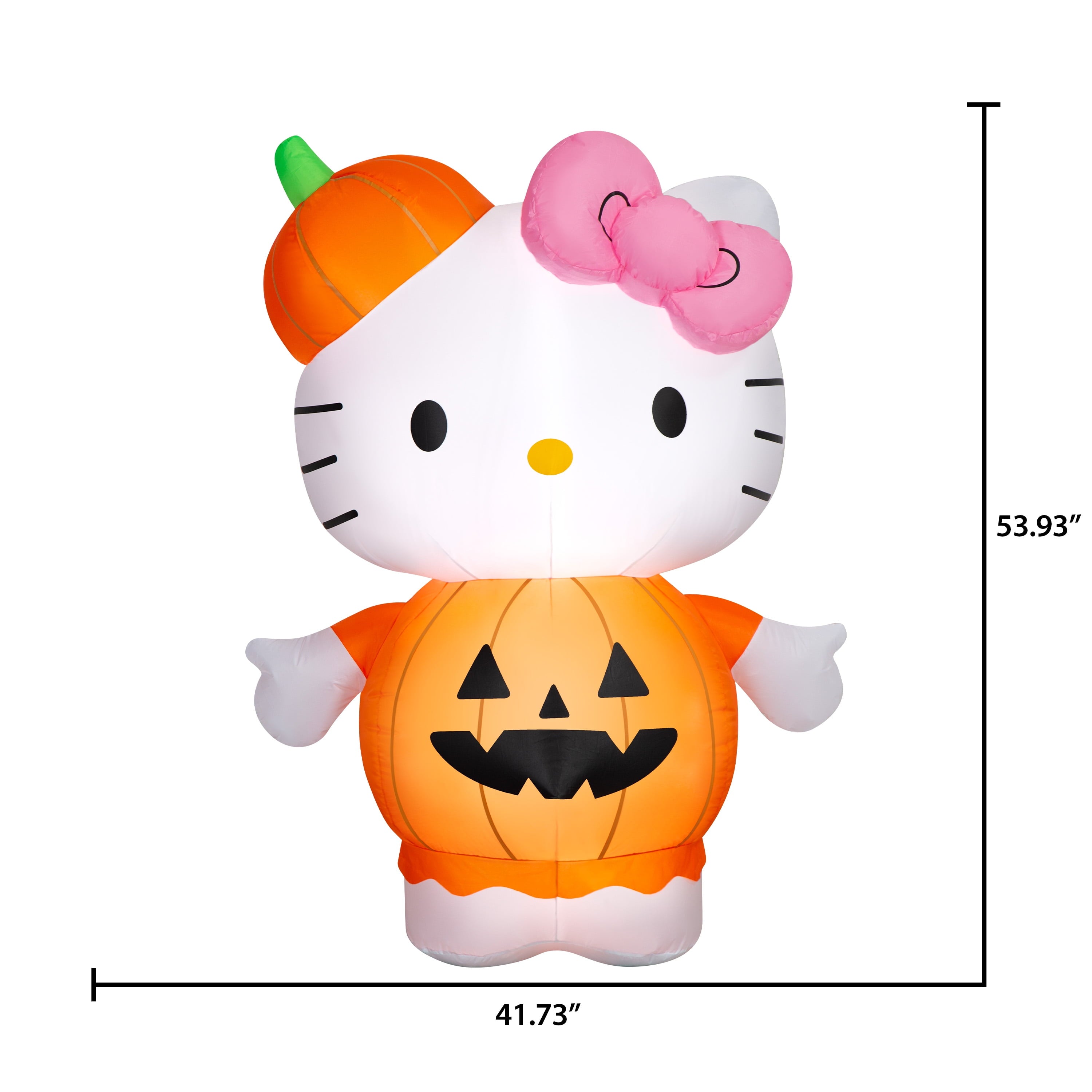 Halloween Airblown Yard Inflatables  in Pumpkin 41.73 in X 28.74 in X 53.93 in 3.28 Lb